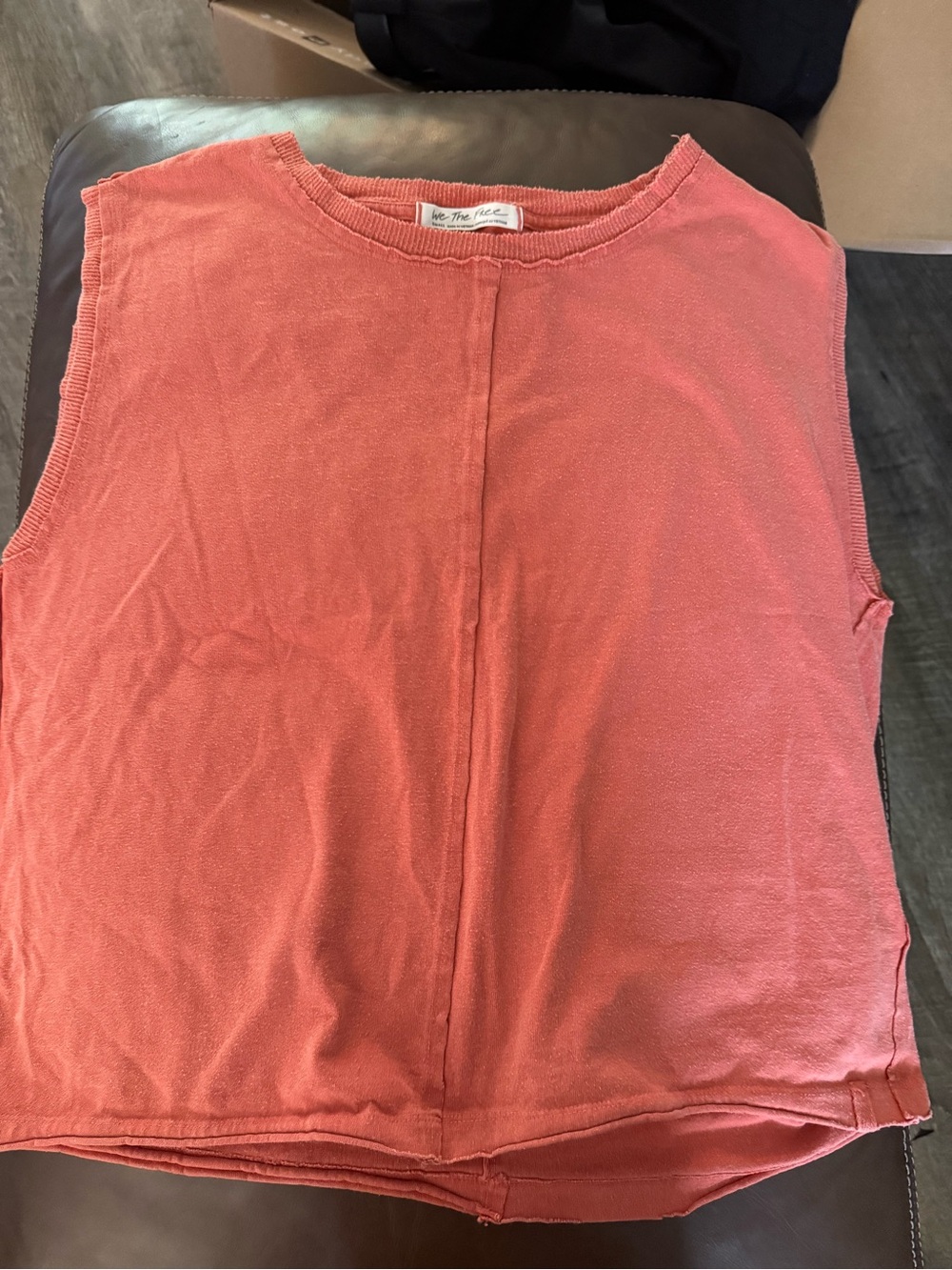 We The Free Washed Coral Muscle Tee - Coral